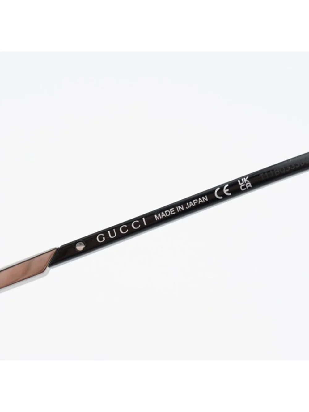 Gucci GG1290O 001 Eyeglasses Ruthenium and Black 54mm Aviator Frame